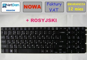 Keyboard ROSYJSKA ACER ASPIRE 5342 5350 5755 5755G 5830 5830G 5830T 5830TG 5830 5830G TIMELINEX V3-551 V3-551G V3-731 V3-731G V3-771 V3-771G V3-571G