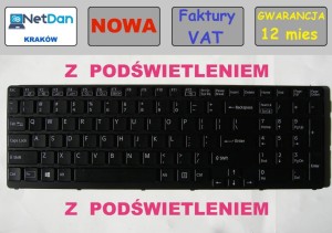 Keyboard SONY VAIO SVE15 SVE-15 SVE17 SVE-17 z PODŚWIETLENIEM i z RAMKĄ