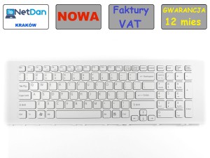 Keyboard SONY Vaio VPC-EJ VPC EJ BIAŁA