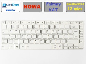 Keyboard TOSHIBA L830 L840 L840D L845 L800 L805 WHITE (BIG ENTER)